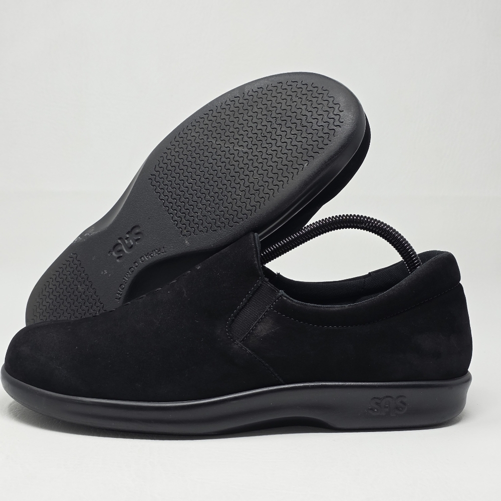 SAS Tripad Comfort Shoes Womens 10 M Black Soft Step Slip On Orthopedic Loafers